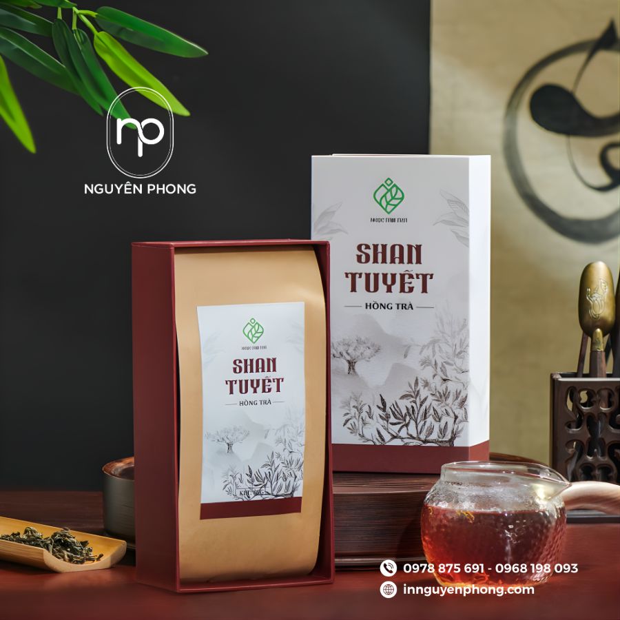 In hộp giấy đựng trà Shan Tuyết cổ thụ 